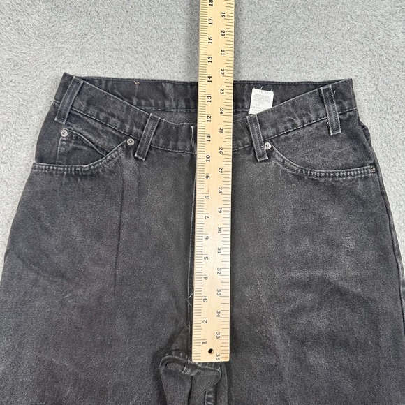 Vintage Levis 560 Jeans Mens 34x30 Black Denim Loose Fit Tapered Made USA 90s - Picture 12 of 14